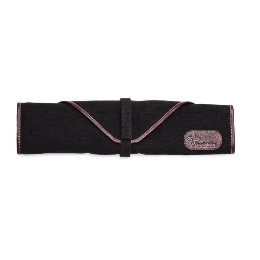 Canvas knife case black | 6-piece