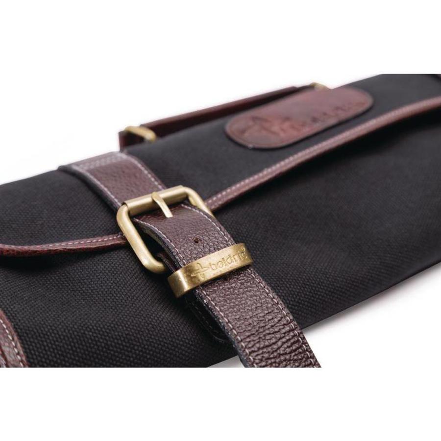 Canvas knife case black | 9 pcs