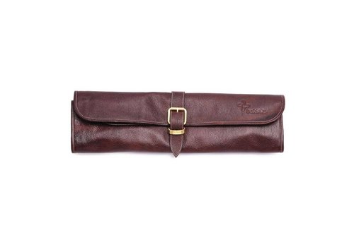  HorecaTraders étui à couteaux en cuir avec boucle marron | 8 pièces 