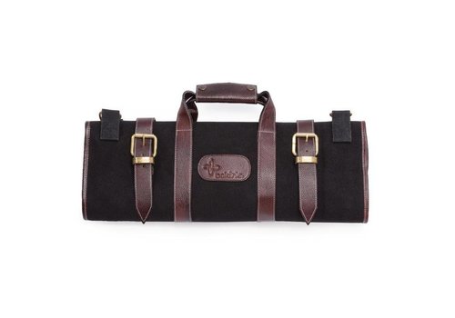  HorecaTraders Black canvas knife case | 17 parts 
