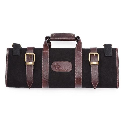  HorecaTraders Black canvas knife case | 17 parts 