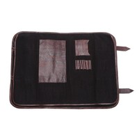 Black canvas knife case | 17 parts