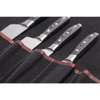 Black canvas knife case | 17 parts