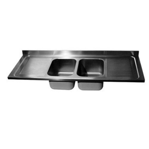  HorecaTraders Sink table top | 2 sinks middle | 4 formats 