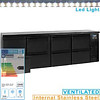 HorecaTraders Bar cooler with 8 drawers | 254x51.3x86cm