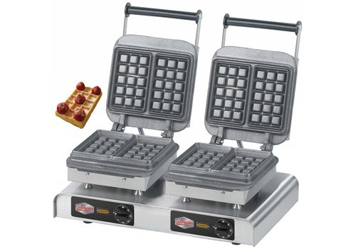  HorecaTraders Double brussels waffle maker eco 