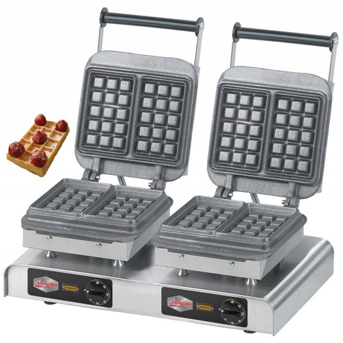  HorecaTraders Double brussels waffle maker eco 