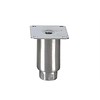 HorecaTraders Stainless steel adjustable feet topline | 100 x Ø50mm