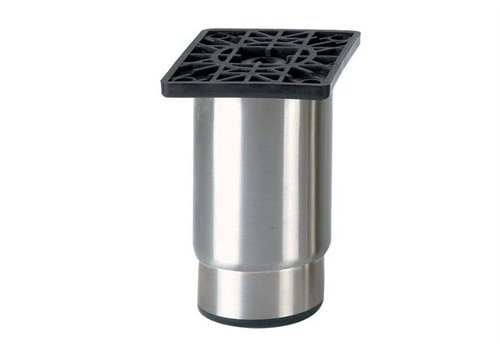  HorecaTraders Stainless steel adjustable feet ecoline | 115 x 100 x 80 mm 