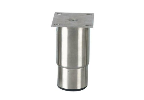  HorecaTraders Stainless steel adjustable feet ecoline | 145 x 100 x 80 mm 