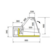 Refrigerated display case | straight front glass