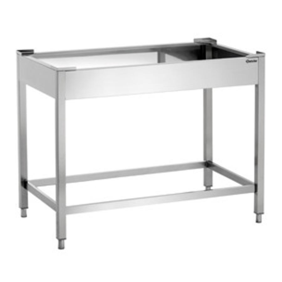 Base en acier inoxydable | 115 x 66,5 x 90 cm