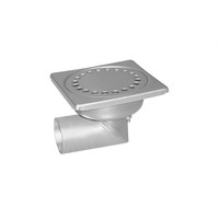 Stainless steel Floor drain 100 x 100 mm Side drain 40 mm