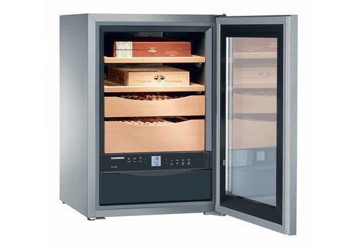  Liebherr Armoire à cigares en acier inoxydable | 43 litres | Cave à cigares ZKes 453 