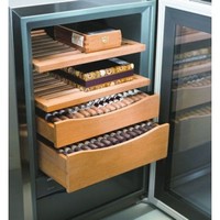 Armoire à cigares en acier inoxydable | 43 litres | Cave à cigares ZKes 453