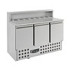 Combisteel Pizza refrigerated workbench / saladette - 9 X 1/6 Gastronorm