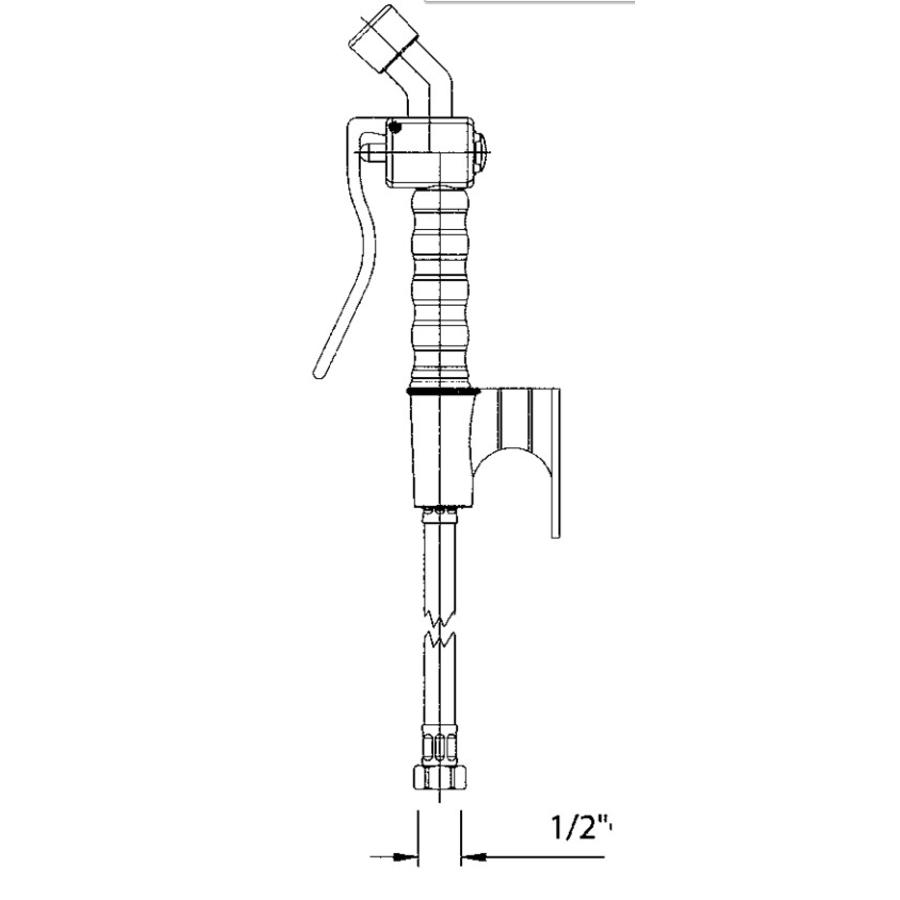 Spray head with holder and flexible | 200 cm