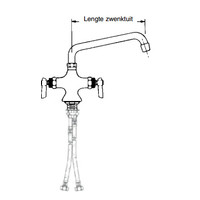 Mixer Tap Straight Neck | 2 Dimensions
