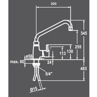 Mixer tap chrome | copper pipe connection
