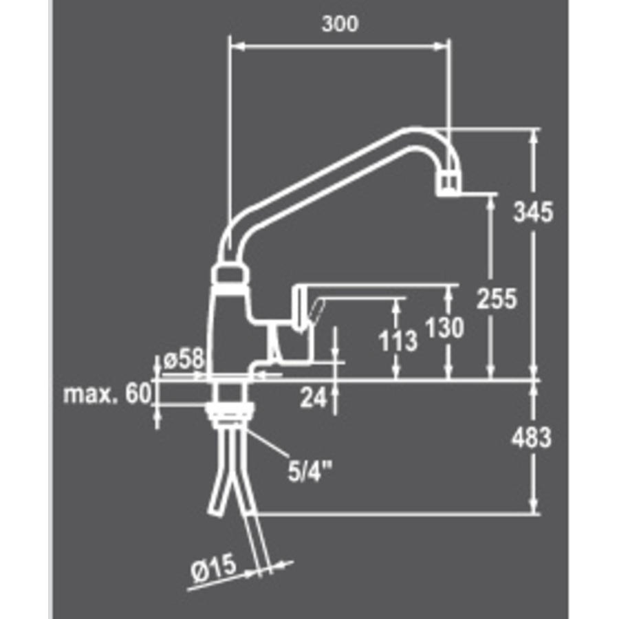 Mixer tap Chrome | Copper Pipe Connection