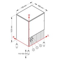 RVS IJsblokjesmachine CB955-CH | 90/24kg | Luchtgekoeld