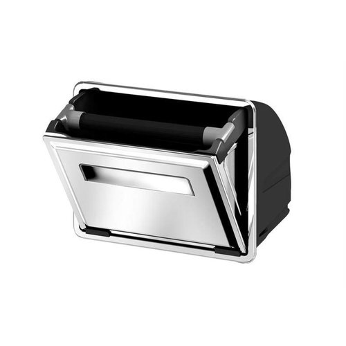  HorecaTraders Single Stainless Steel Coffee Grounds Tilting Bin 8 Liter 