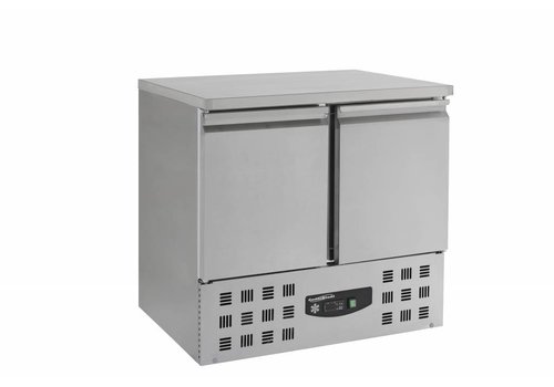  Combisteel Etabli réfrigéré en acier inoxydable 2 portes | 90 x 70 x 87 cm 
