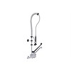 HorecaTraders Douche de pré-rinçage en acier inoxydable avec robinet intermédiaire et commande au coude