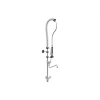 Douche de pré-rinçage en acier inoxydable avec robinet intermédiaire