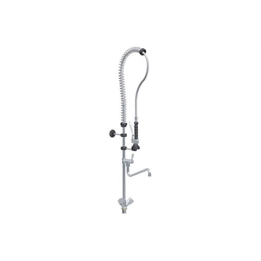 Douche de pré-rinçage en acier inoxydable avec robinet intermédiaire