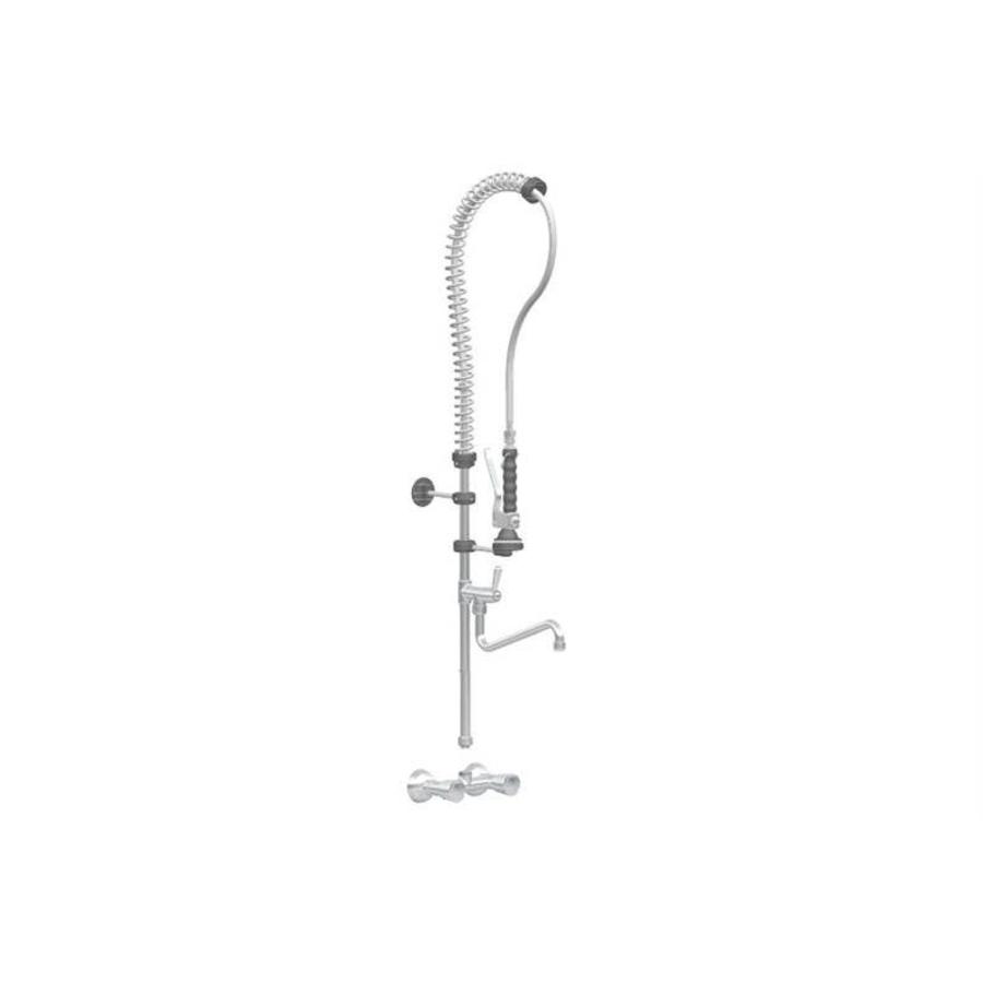 Coude de douche de pré-rinçage à double trou en acier inoxydable