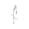 HorecaTraders Robinet intermédiaire quart de tour pour douche pré-rinçage monotrou en acier inoxydable - Avec pompe
