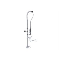 Robinet intermédiaire quart de tour pour douche pré-rinçage monotrou en acier inoxydable