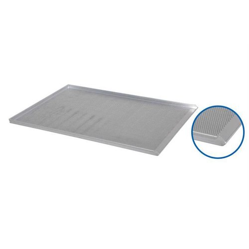  HorecaTraders Geperforeerde Aluminium Bakplaat - 78 x 58 x 2,3 cm 