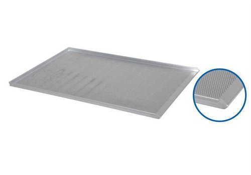  HorecaTraders Perforiertes Aluminium-Backblech - 98 x 58 x 2,3 cm 