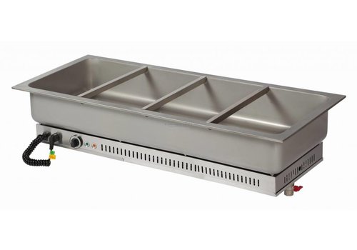  Combisteel Bain-Marie encastré en acier inoxydable | 4/1 GN 