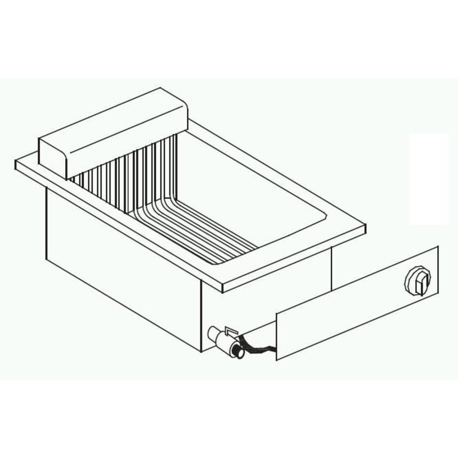 Friteuse électrique encastrable | 1 x 8 litres