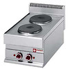 HorecaTraders Built-in Electric Stove | 2 Round Hobs