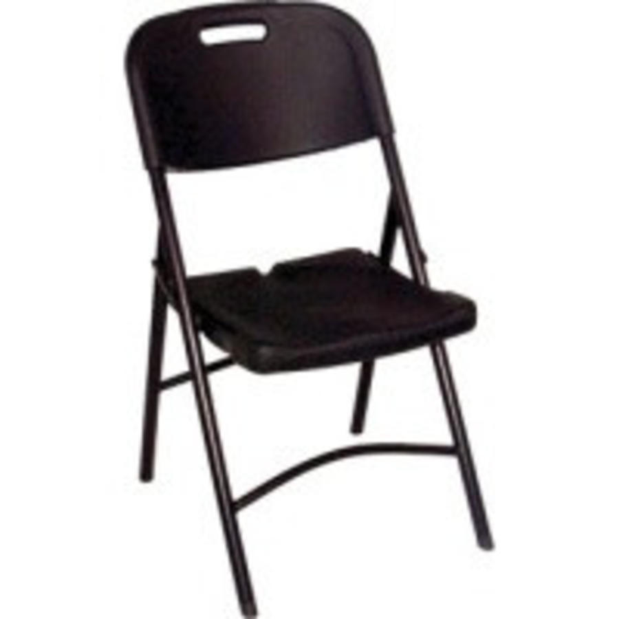 Foldable chairs Plastic Black | 2 pieces