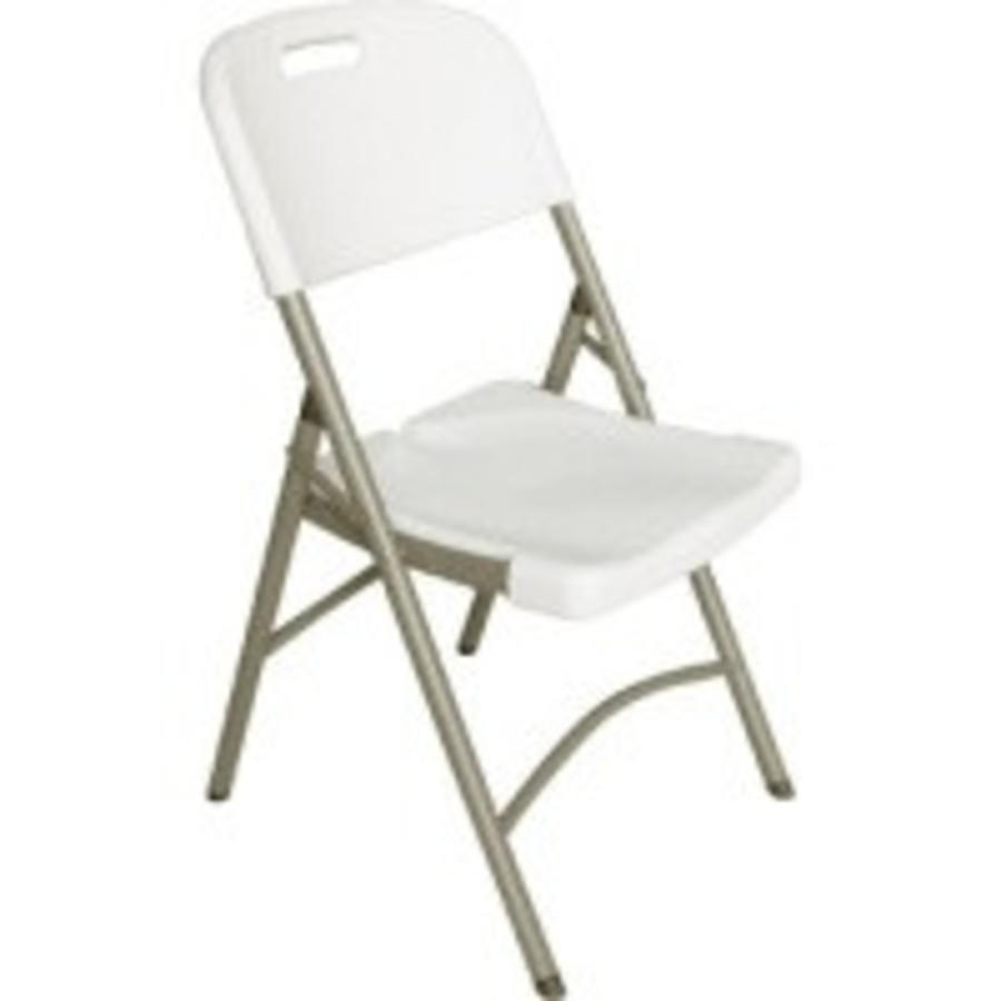 Foldable chairs Plastic White | 2 pieces