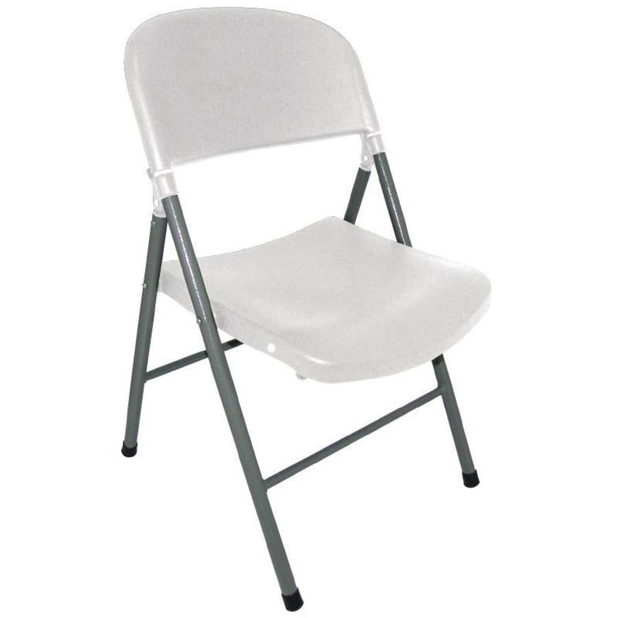 Foldable chairs Plastic White | 2 pieces