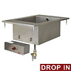 HorecaTraders Built-in Bain-marie - electric GN 1/1