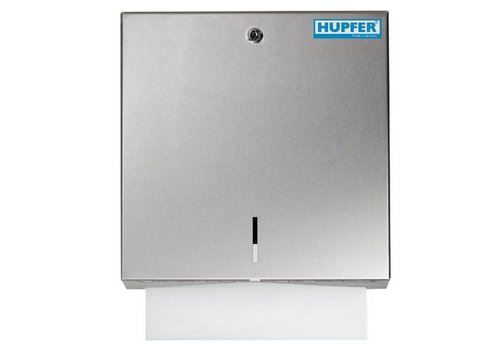  Hupfer Stainless steel towel dispenser with lock | 500 Sheets 