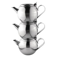 Théière empilable en acier inoxydable | 0,5 litre