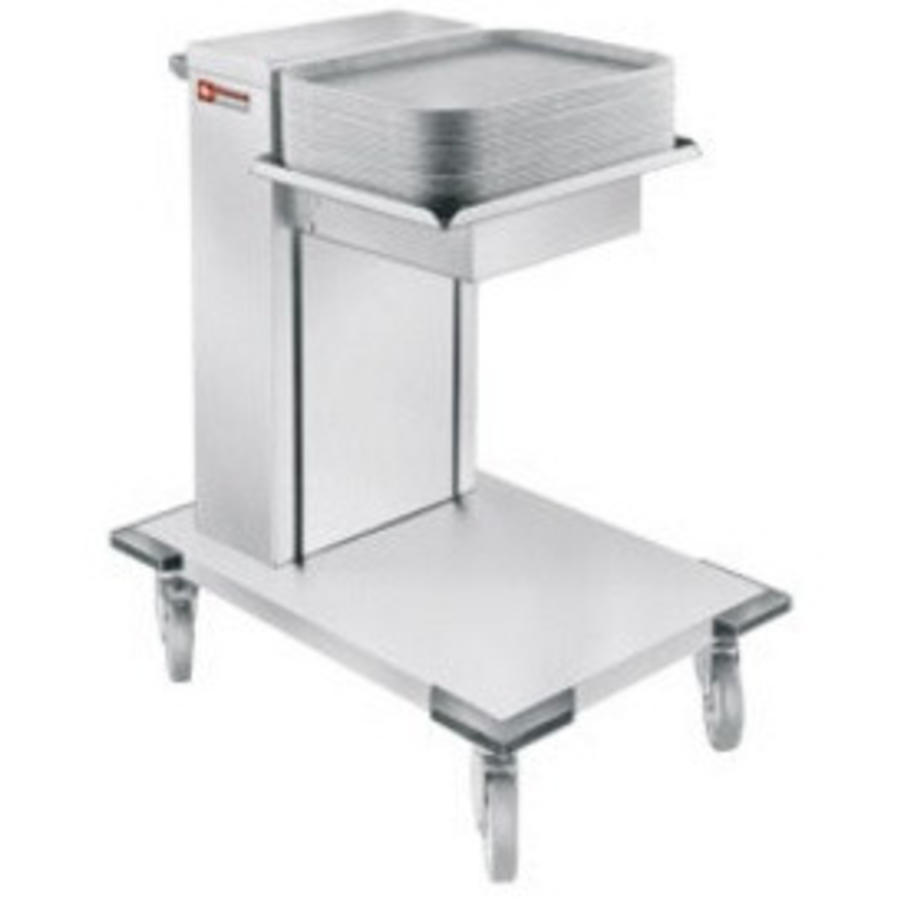 Restaurant Tray Stacker Stainless Steel with Wheels