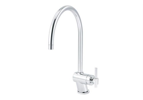  HorecaTraders Single Lever Mixer Tap With Round Neck Chrome Plated 