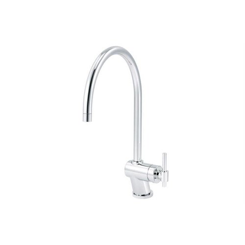  HorecaTraders Single Lever Mixer Tap With Round Neck Chrome Plated 