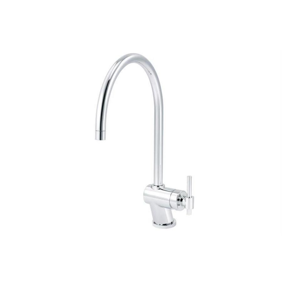 Single Lever Mixer Tap With Round Neck Chrome Plated
