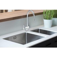 Single Lever Mixer Tap With Round Neck Chrome Plated