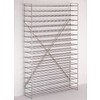 HorecaTraders Wine Rack Chrome Plated | 100 Bottles 100 x 30 x (H) 105cm